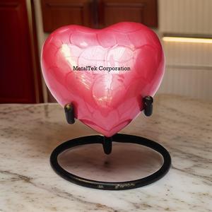 Heart Shaped Mini Urn Elegant <b>Keepsake</b> <b>for</b> <b>Ashes</b> Durable Metal Handmade Design Perfect Sympathy Gift <b>for</b> Memorial Decoratives - Product Image 2