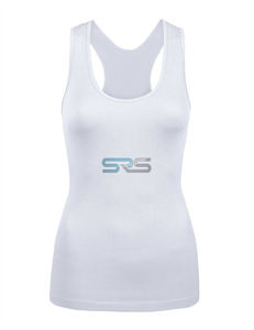 เสื้อกล้ามลำลองผู้หญิงทันสมัย ไซส์ใหญ่ ระบายอากาศ แห้งเร็ว เป็นมิตรกับสิ่งแวดล้อม ผลิตจากผ้าถักโพลีเอสเตอร์/คอตตอนเจอร์ซีย์  รับสกรีนโลโก้ด้านหน้า - Product Image 1