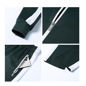 New Arrivals <b>Men's</b> Sweat Suits Tracksuit Plain Dyed with custom your brand High Quality Sport Tracksuit Set for <b>Men</b> - Product Image 5