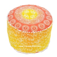 Pouf confortable indien assis bouffées salon belle chaise de repose-pieds ottoman Hippie pour la maison jardin utilisation