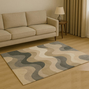 Alfombras Modernas Hechas a Mano, Alfombras de Lana Hechas a Mano en India para Sala de Estar, Alfombra, Tapete - Product Image 1