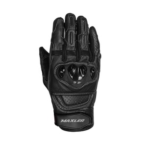 Gants de moto en cuir de qualité supérieure, à doigts entiers, imperméables, pour la conduite hivernale, avec doublure thermique, adhérence améliorée, compatibles avec les écrans tactiles - Product Image 2