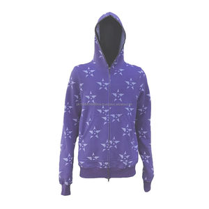 Sudadera con capucha y cremallera de cara completa de algodón personalizada para hombre, sudadera con estampado completo, ropa de calle, sudaderas informales de Hip Hop - Product Image 3