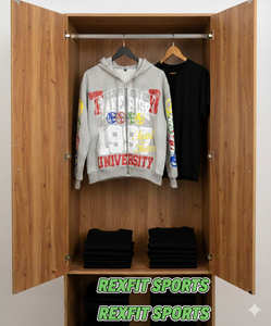 เสื้อฮู้ดซิปผ้าฟลีซคอตตอน 100% สกรีนโลโก้ตามสั่ง ตัดเย็บตามแบบ ราคาสมเหตุสมผล ซักย้อมสีแบบแอซิดวอช - Product Image 4
