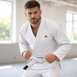 Traje de BJJ Personalizado 100% Algodón/Poliéster de Secado Rápido y Absorción de Humedad para Distribución al por Mayor - Ropa Deportiva de Combate OEM - Product Image 6