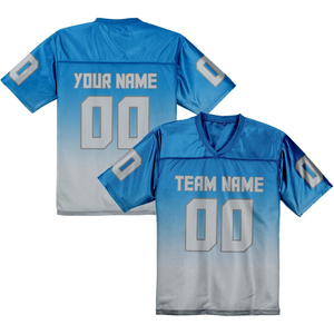 ผู้ผลิตเสื้ออเมริกันฟุตบอลขายส่ง ผ้าโพลีเอสเตอร์ตาข่าย สกรีนโลโก้ตามสั่ง ระบายอากาศได้ดี ชุดทีม ชุดโปร - Product Image 1
