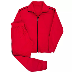 Ensemble de survêtement pour homme en polyester, haut et pantalon, de haute qualité, vêtements de sport, survêtement à fermeture éclair intégrale, coupe ajustée, ensemble de jogging - Product Image 2