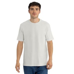 <b>White</b> Mens Plain Crew Neck Short Sleeve T Shirt Soft Cotton Casual Oversized Tee Breathable Summer Streetwear Custom Wholesale - Product Image 1