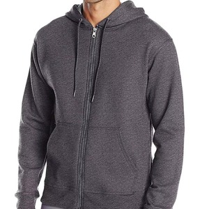 Sudadera con capucha negra unisex clásica de algodón French Terry con cremallera completa, chaqueta con capucha, ropa de trabajo personalizada, informal - Product Image 6
