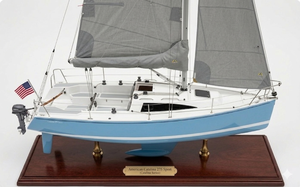 Maqueta de Barco OMH CM357, Hecha a Mano y Personalizada, Réplica del American Catalina 275 Sport (Serie Catalina) de 30 Pulgadas, en Madera de Cedro Pintada - Product Image 2