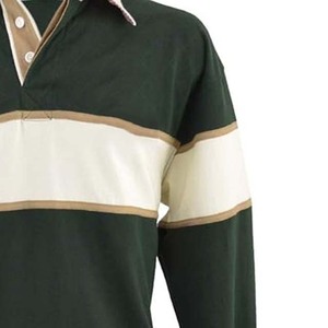 เสื้อรักบี้แขนยาวผู้ชายสีตัดกันพร้อมโลโก้แบบกำหนดเอง ระบายอากาศได้ดี ป้องกันแบคทีเรีย แห้งเร็ว เหมาะสำหรับผู้ใหญ่ - Product Image 5