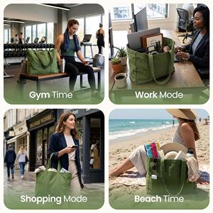 Bolsa de Mano Tipo Tote con Estampado, al por Mayor, Impresión Digital, Tejida, Ecológica, con Logotipo Personalizado OEM, para Uso Promocional, al Mejor Precio - Product Image 4