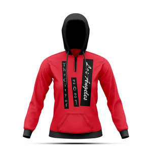 Sudadera con Capucha Sublimada Personalizada 2026, Ligera, Moderna, 100% Poliéster, Corte Regular, Clásica, para Mujer - Product Image 4
