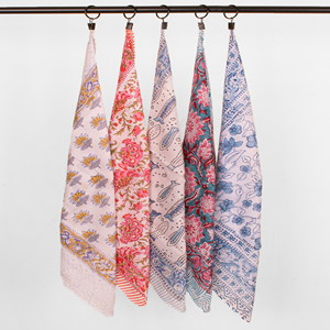 Accesorio para el Cabello de Moda Sostenible, Pañuelo de Algodón Estampado a Mano, Multifuncional, para Senderismo, Viajes, Unisex - Product Image 2