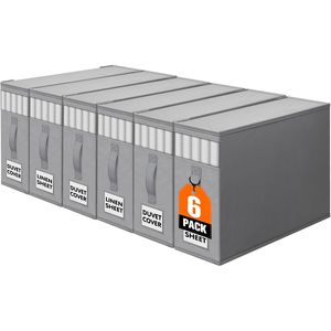 Organizzatore Trasparente per Lenzuola Sotto il Letto con Etichette, Contenitore per Organizzazione Efficiente del Ripostiglio - Product Image 1