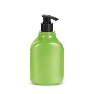 Envase Cosmético de Botella Plana con Hombro Inclinado, Tapa Antiderrames, Diseño Elegante y Ecológico, Serigrafía, Plástico PET, 480 ml - Product Image 1