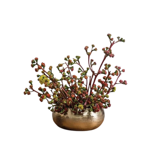 Antique Brass Metal Planter Set Round <b>Tripod</b> Indoor Flower Pots Luxury Decorative Garden Containers for Home & Hotel Decor - Product Image 6