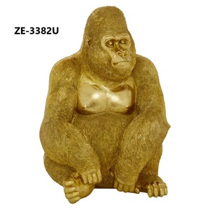 Escultura Redonda de Aluminio Chapada en Oro, Estilo Religioso Moderno Antiguo, Figura Elegante Contemporánea para Decoración del Hogar u Oficina - Product Image 3
