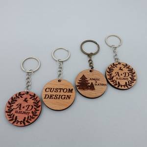 Custom Bulk Keychains, Wooden Keychain Favors, Communion Gifts Personalize, <b>Keyrings</b> Christmas Gifts - Product Image 3