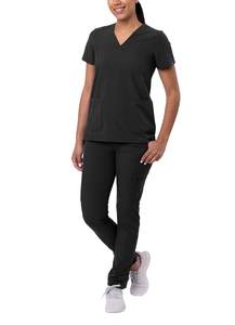 Vêtements d'hôpital pour femmes, sur mesure, extensibles et respirants, ensembles de blouses médicales 2 pièces - Product Image 3