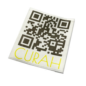 ป้ายทอสำหรับผู้ผลิตเสื้อผ้า ป้ายแบรนด์ของคุณเอง พับปลาย ปักด้วยด้ายโลหะ สำหรับรองเท้า เสื้อผ้า ป้ายหลัก ป้ายผ้า - Product Image 5