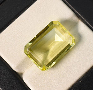 Pierre précieuse en quartz citron naturel, forme octogonale, 18x13x6 mm, 11,50 carats, pierre non montée pour la création de bijoux - Product Image 2
