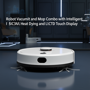 Robot Vacuum and <b>Mop</b> Combo with Intelligent Heat Drying and LCD Touch Display - Product Image 3