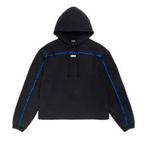 Nouveau sweat à capuche ovale pour homme, coupe ample, en mélange de coton et polaire, ajustement décontracté, logo personnalisé sur le devant, fabricant OEM ODM marque privée - Product Image 1