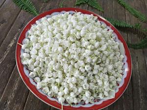 Flor de jazmín de arcilla hecha a mano con efecto de semi-floración |   Flor de Jazmín Realista Tailandesa |   Guirnalda de jazmín artificial de arcilla decorativa - Product Image 4