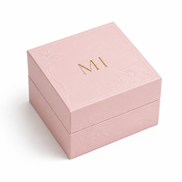 Boîte cadeau cosmétique rigide rose personnalisée, emballage en papier de luxe à charnière avec insert pour pot de crème, soins de la peau, beauté