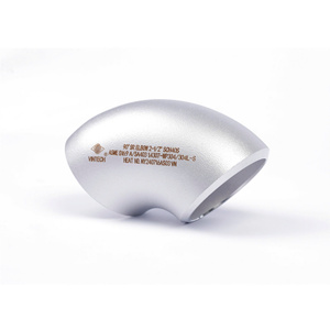 Coude à 90 degrés à rayon court en acier inoxydable ASME B16.9 A SA403, forme de courbure à tête ronde, sans soudure, standard - Product Image 3