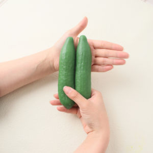 Simulation Vegetable Cucumber Pinch Toy TPR Material <b>Squeeze</b> Pinch <b>Ball</b> Soft Cucumber TPR Material <b>Squeeze</b> Toy for Kids Gift - Product Image 2