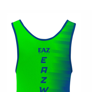 Maillot de lutte sublimé haut de gamme pour homme, motif personnalisé, uniforme extensible de performance, entraînement d'équipe, compétition, fournisseur d'usine - Product Image 5