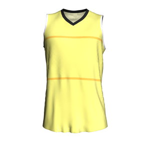 Camiseta de Baloncesto Sublimada Personalizada, Cuello en V, Sin Mangas, Absorbe la Humedad, Uniforme de Equipo Unisex para Adultos, Bloques de Color, Poliéster - Product Image 4