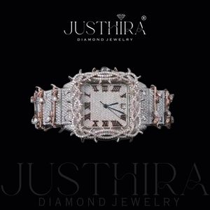 High Quality Moissanite Diamond Watch for Unisex Fashion Bling <b>Wristwatch</b> with Long Lasting Available At Competitive Price - Product Image 2