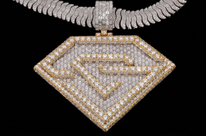 Colgante de Lujo con Letra N de Moissanita, Tono Dorado, Aspecto de Diamante, Collar con Inicial, Joyería Hip Hop de Diseño Audaz - Product Image 6