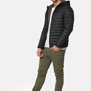 <b>Men</b>’s Relaxed Fit Urban Streetwear <b>Warm</b> Quilted <b>Winter</b> Puffer <b>Jacket</b> - Product Image 3