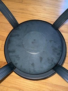 Used Black Metal Christmas <b>Tree</b> Stand - Retro Festive Decor - Product Image 3