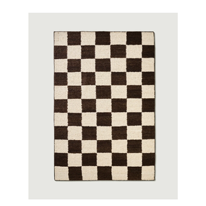 Luxury Checker <b>Flat</b> Weave Wool <b>Rug</b> Handcrafted Modern Area <b>Rug</b> For Home Hotel And Commercial Interiors - Product Image 1