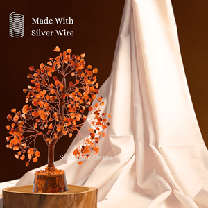 Arbre de Vie en Cristal de Cornaline en Gros avec Fil de Cuivre, Pierres de Guérison, Décoration d'Intérieur - Product Image 5