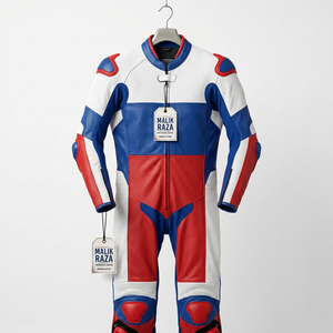 Traje de Motocicleta de Cuero Hecho a Mano de Primera Calidad, Personalización de Marca, Diseño Personalizado, Talla Personalizada - Product Image 1