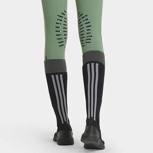 Women Equestrian Riding Pants Printed Anti-Bacterial Lightweight Quick Dry Breathable Stretch Seamless Knitted Fabric High Waist - Product Image 6