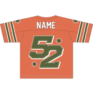 เสื้อแฟนฟุตบอลอเมริกัน โพลีเอสเตอร์ 100% ราคาถูก MOQ ต่ำ รับออกแบบลายพิมพ์แบบ Sublimation - Product Image 5