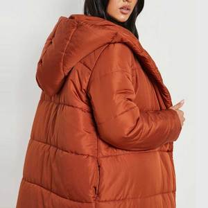 <b>Women</b> Winter Bubble Jacket Hooded Quilted Puffer <b>Coat</b> Long Sleeve Zip Up Casual Outdoor Warm Fashion Outerwear 2026 - Product Image 3