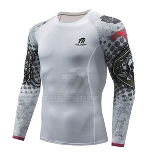 เสื้อรัดรูปออกกำลังกายคุณภาพสูง ผลิตจากผ้าสแปนเด็กซ์และโพลีเอสเตอร์ ขายส่งยอดนิยม เสื้อรัดรูปน้ำหนักเบา - Product Image 2