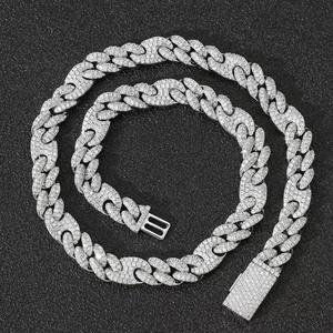 Luxury Gold Plated Diamond Hip Hop Cuban Link <b>Chain</b> with CZ Stones for <b>Rappers</b> Fashion Jewelry Wholesale Gift Available for Sale - Product Image 6