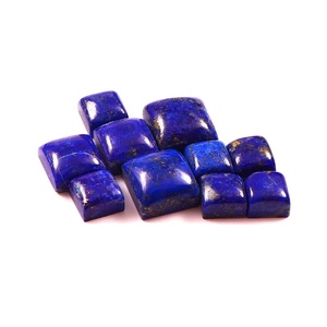 Cabujón de lapislázuli natural, forma cuadrada, piedra preciosa suelta para la fabricación de joyas. - Product Image 1