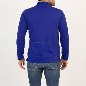 เสื้อยืดผู้ชายแบบกำหนดเอง ผ้าฝ้าย 100% เนื้อเจอร์ซีย์ แขนสั้น ขายส่ง เสื้อกอล์ฟเปล่า - Product Image 6