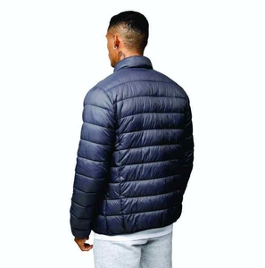 Blouson matelassé tendance pour homme en toile unie, col montant, personnalisable, imperméable et réversible - Product Image 2