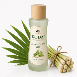 Huile Essentielle de Citronnelle du Tamil Nadu 100% Pure et Naturelle de Qualité Supérieure, Distillée à la Vapeur, pour Aromathérapie et Soin du Visage, par Kodai Global Export - Product Image 1